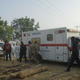 Emergency workers and security forces at the site of a suicide-bomb attack at the outskirts of Maiduguri, Nigeria, on Feb. 17, 2017. (Jossy Ola/AP Images)